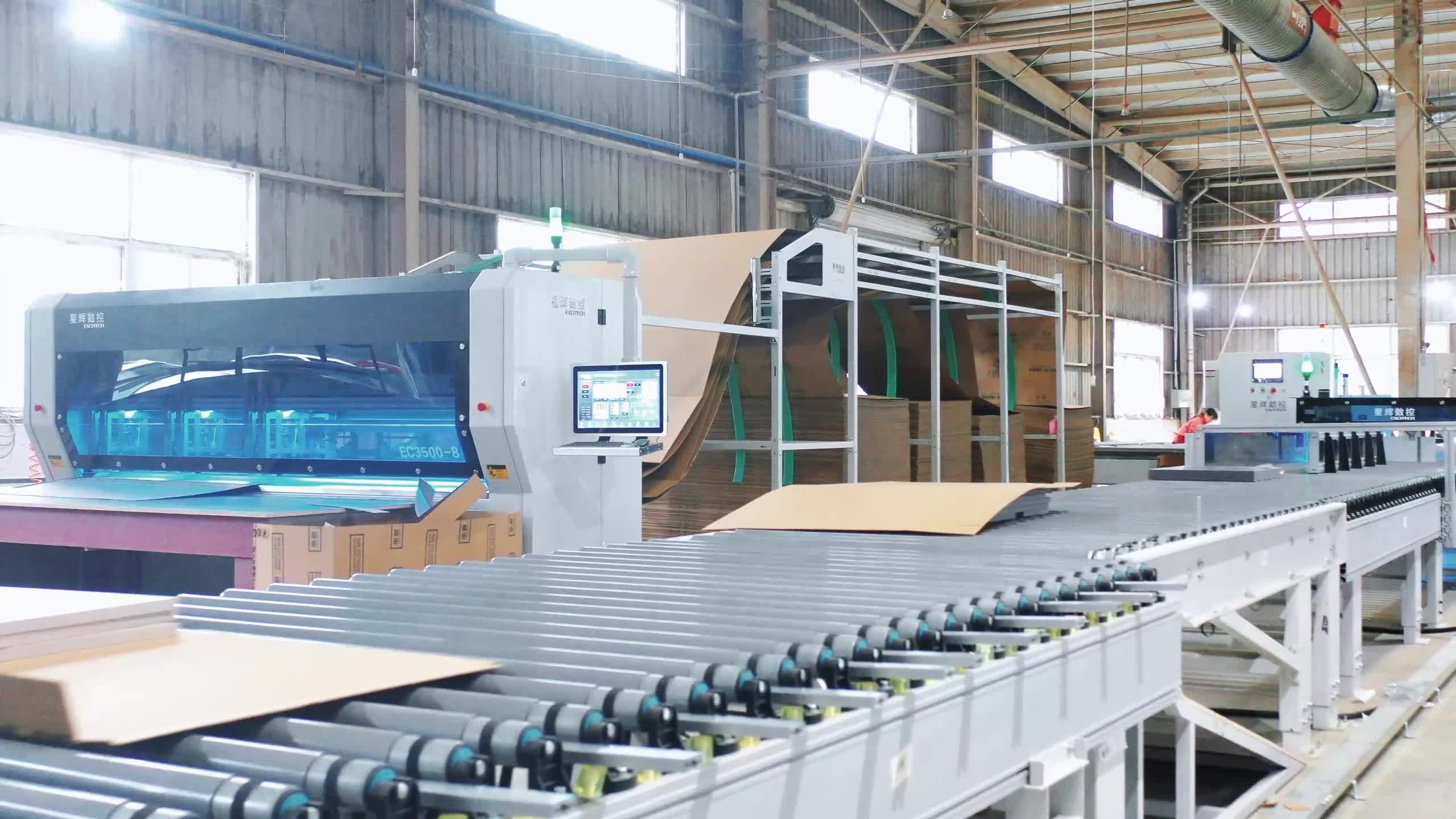 „Excitech CNC Sichuan Chengdu“ įspūdžių pakavimo linijos projekto dalijimasis atvejais.