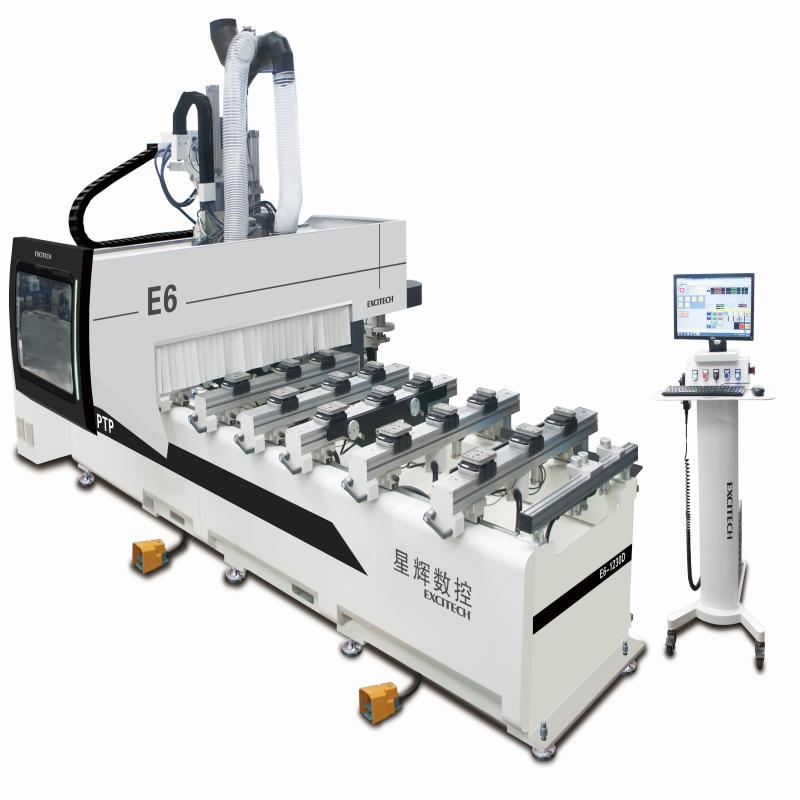 E6 PTP mašina su įrankių keitikliu CNC maršrutizatoriumi